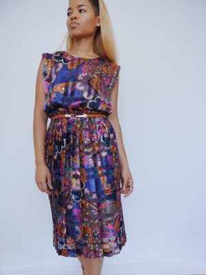 5 in 1 Pleated Paisley Dress Refashion - Paper Michey