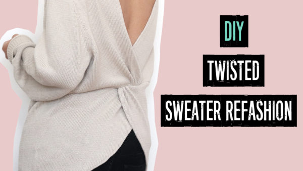 [VIDEO] DIY Twist Sweater Refashion - Paper Michey