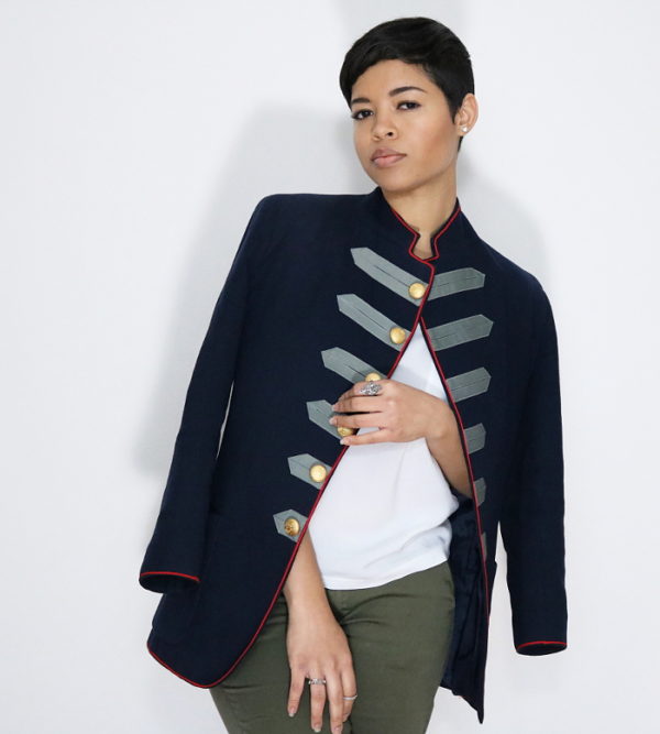 Bailey 44 Effie Military Inspired Stretch Blazer - Army main image 1
