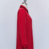 Vintage Red Black Embroidered Collar Blouse- Side
